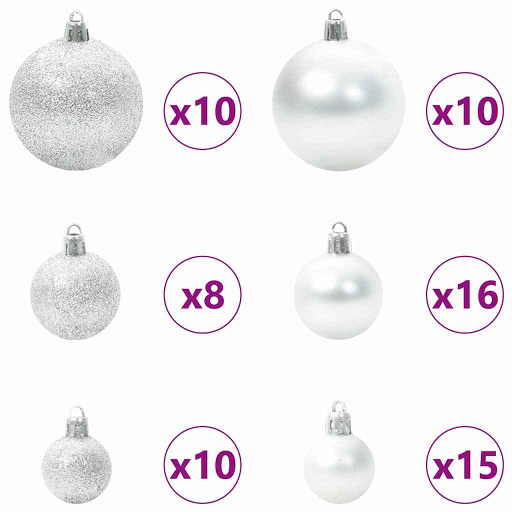 Kerstboom met 300 LED met standaard Zwart 180 cm PVC