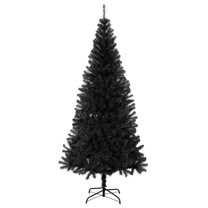 Kerstboom met 300 LED met standaard Zwart 180 cm PVC