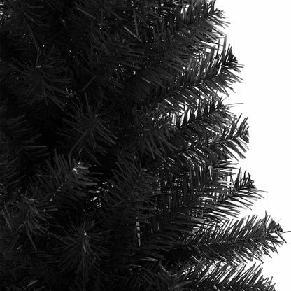 Kerstboom met 300 LED met standaard Zwart 180 cm PVC
