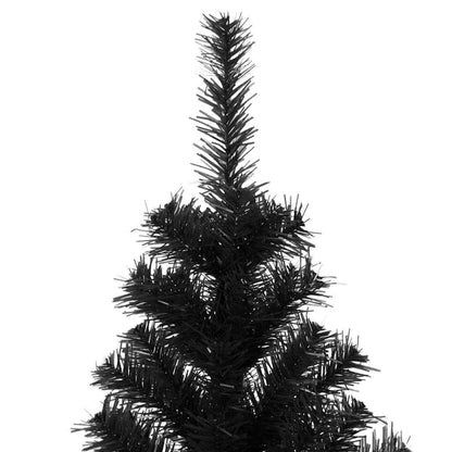 Kerstboom met 300 LED met standaard Zwart 180 cm PVC