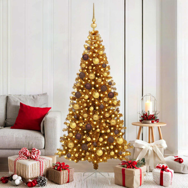 Kunstkerstboom Met Verlichting En Kerstballen L