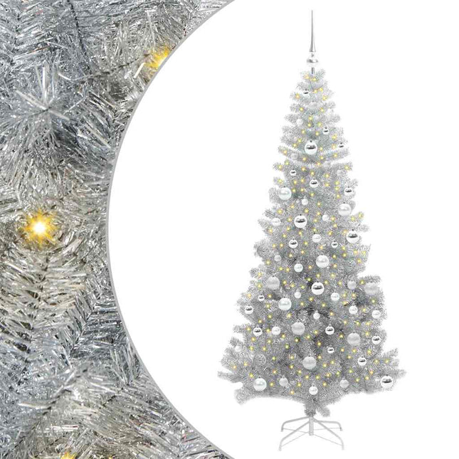 Kerstboom Zilver 180 Cm Pet