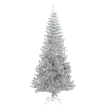 Kerstboom met 300 LED met standaard Zilver 210 cm PET