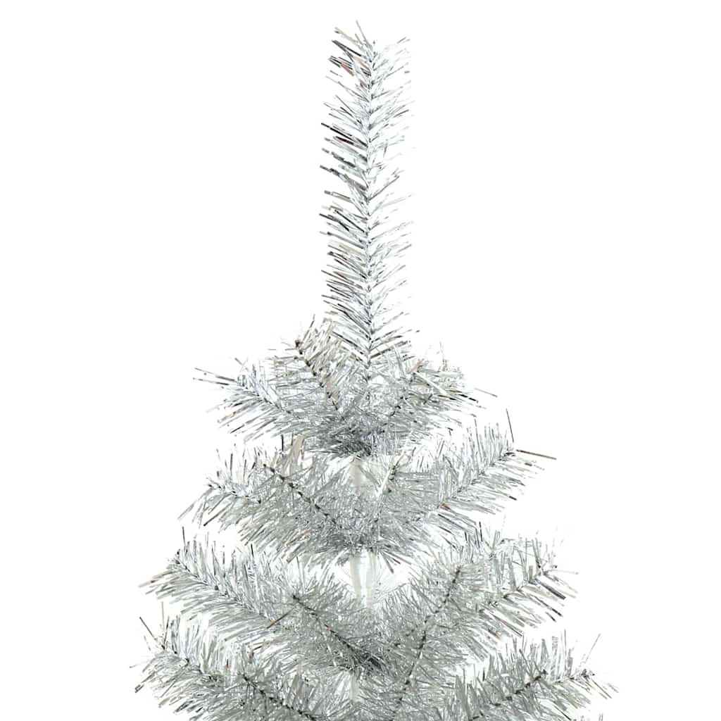 Kerstboom met 300 LED met standaard Zilver 210 cm PET
