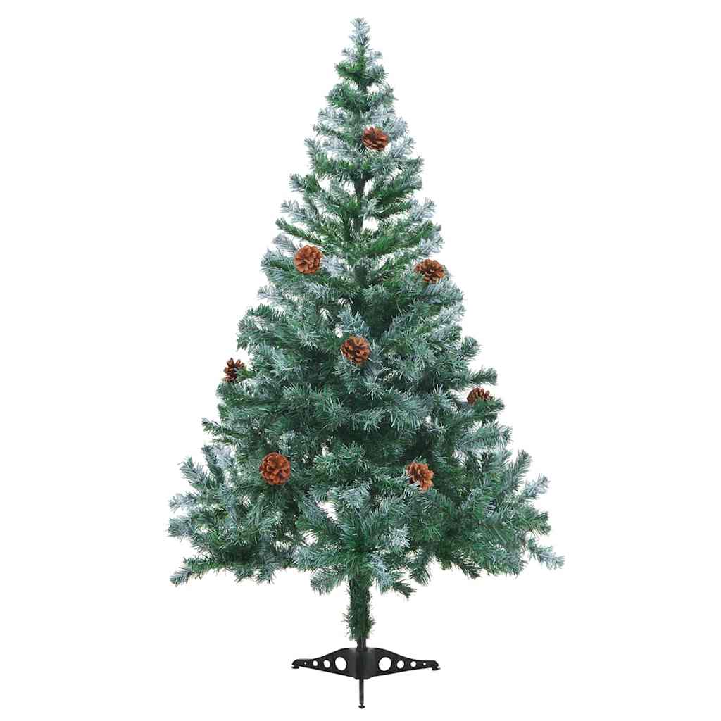 Kunstkerstboom met 150 LED Groen 150 cm PVC en Staal
