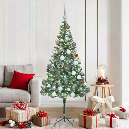 Kunstkerstboom Met 300 Led Groen 180 Cm Pvc En Staal