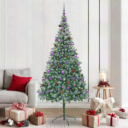 Kunstkerstboom Met 300 Led Groen 180 Cm Pvc En Staal