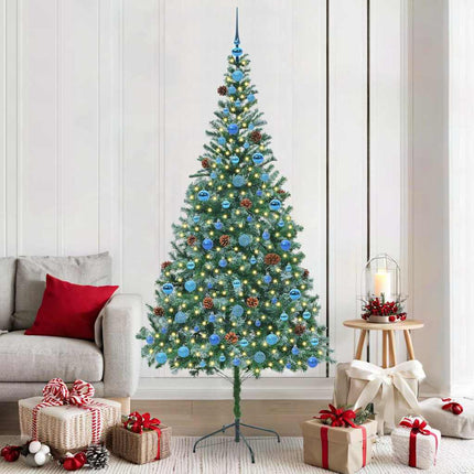 Kunstkerstboom Met 300 Led Groen 180 Cm Pvc En Staal