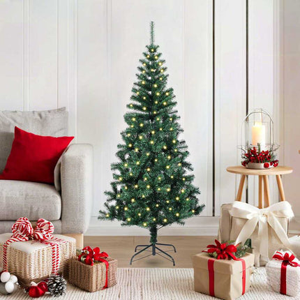 Kunstmatig Voorverlicht Kerstboom Groen Pvc En Metaal