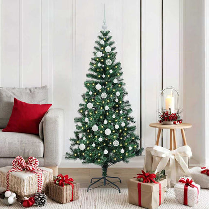 Kunstmatig Voorverlicht Kerstboom Groen Pvc En Metaal