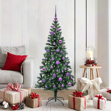 Kunstmatig Voorverlicht Kerstboom Groen Pvc En Metaal