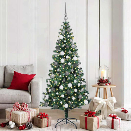 Kunstmatig Voorverlicht Kerstboom Groen Pvc En Metaal