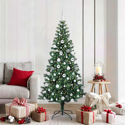 Kunstmatig Voorverlicht Kerstboom Groen Pvc En Metaal