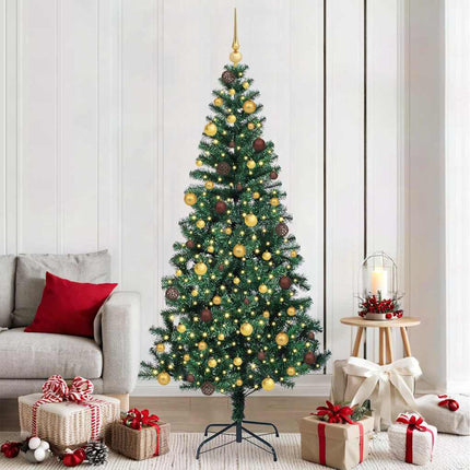Kunstmatig Voorverlicht Kerstboom Groen Pvc En Metaal