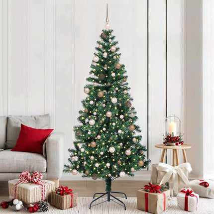 Kunstmatig Voorverlicht Kerstboom Groen Pvc En Metaal