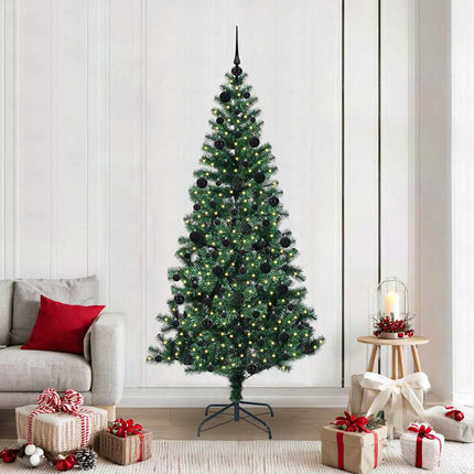 Kunstmatig Voorverlicht Kerstboom Groen Pvc En Metaal