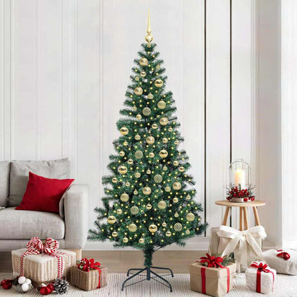 Kunstmatig Voorverlicht Kerstboom Groen Pvc En Metaal