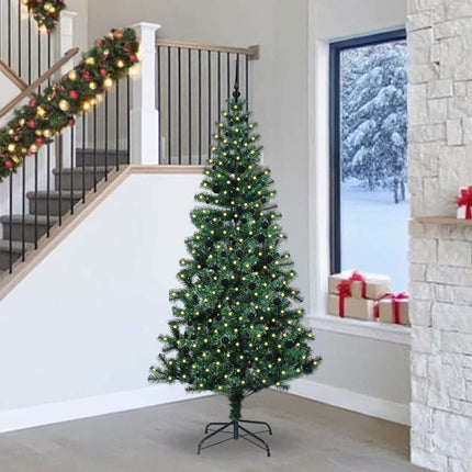 Kunstmatig Voorverlicht Kerstboom Groen Pvc En Metaal