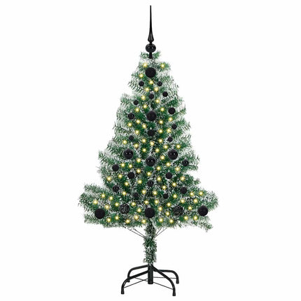 Kunstmatige Kerstboom Sneeuw Gevlochten Met Led Licht