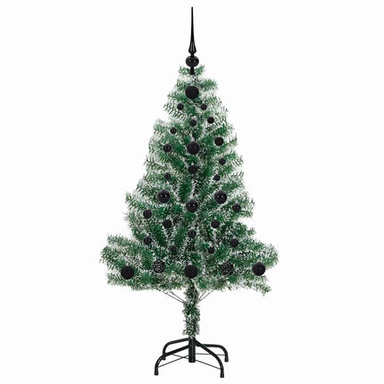 Kunstmatige Kerstboom Sneeuw Gevlochten Met Led Licht