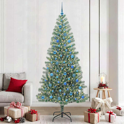 Kunstmatige Kerstboom Sneeuw Gevlochten Met Led Licht