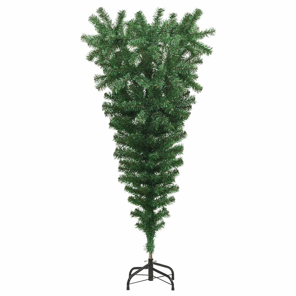 Opwaartse Kunstkerstboom met Ballenset Groen 120 cm PVC