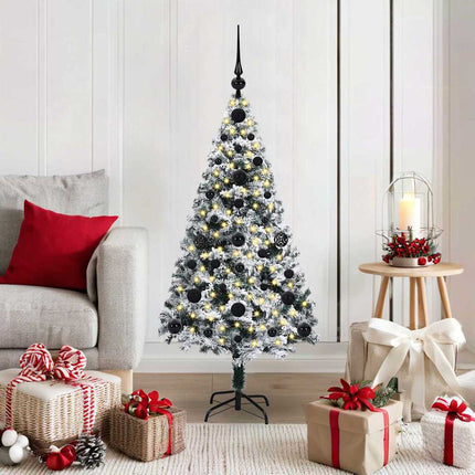 Kunstkerstboom Met 150 Led Wit 150 Cm Pvc En Staal En Kunststof