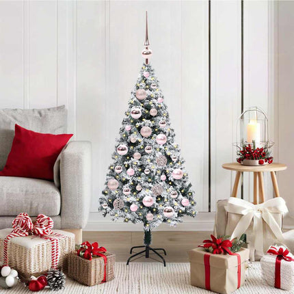 Kunstkerstboom Met 150 Led Wit 150 Cm Pvc En Staal En Kunststof