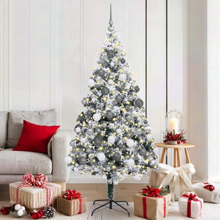 Kunstkerstboom Met 150 Led Wit 150 Cm Pvc En Staal En Kunststof