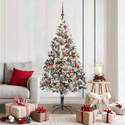 Kunstkerstboom Met 150 Led Wit 150 Cm Pvc En Staal En Kunststof