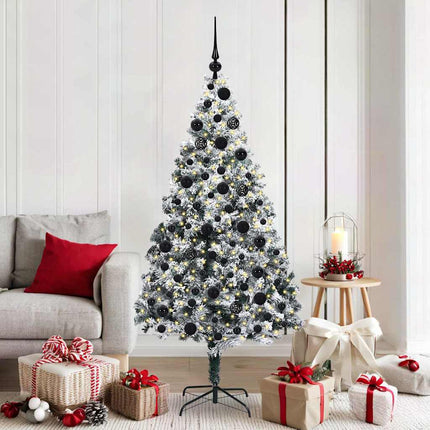 Kunstkerstboom Met 150 Led Wit 150 Cm Pvc En Staal En Kunststof