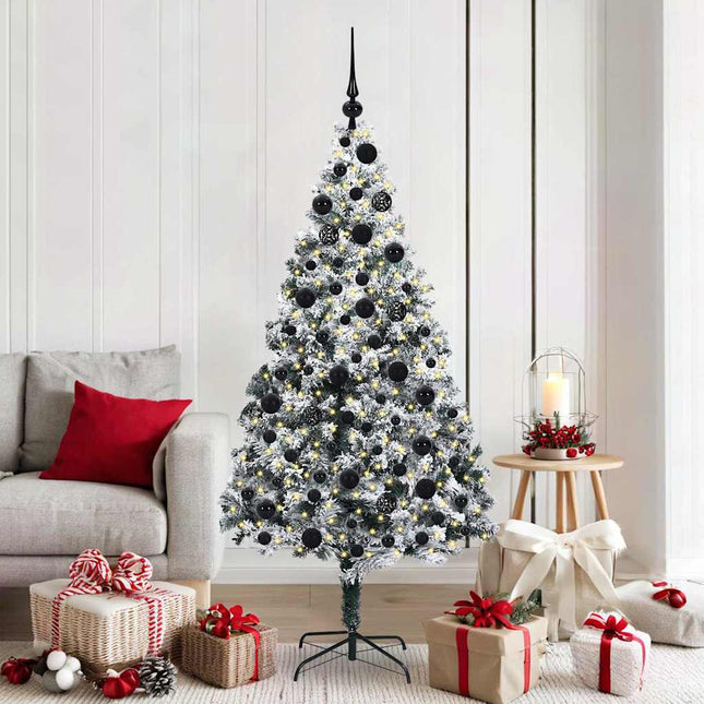 Kunstkerstboom Met 150 Led Wit 150 Cm Pvc En Staal En Kunststof