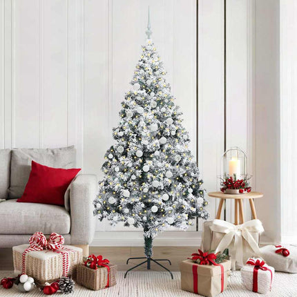 Kunstkerstboom Met 150 Led Wit 150 Cm Pvc En Staal En Kunststof