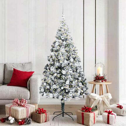 Kunstkerstboom Met 150 Led Wit 150 Cm Pvc En Staal En Kunststof