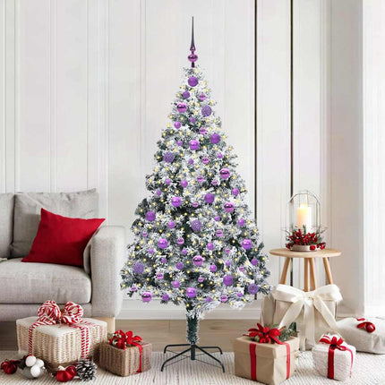 Kunstkerstboom Met 150 Led Wit 150 Cm Pvc En Staal En Kunststof