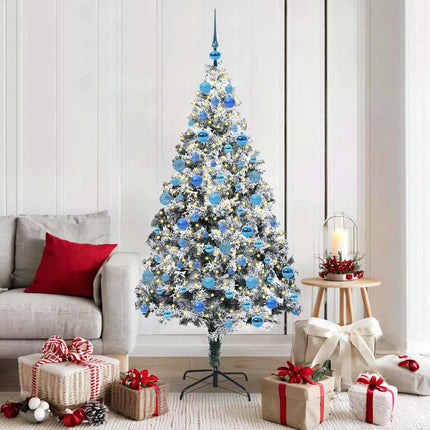 Kunstkerstboom Met 150 Led Wit 150 Cm Pvc En Staal En Kunststof
