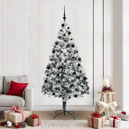 Kunstkerstboom Met 150 Led Wit 150 Cm Pvc En Staal En Kunststof