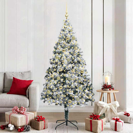 Kunstkerstboom Met 150 Led Wit 150 Cm Pvc En Staal En Kunststof