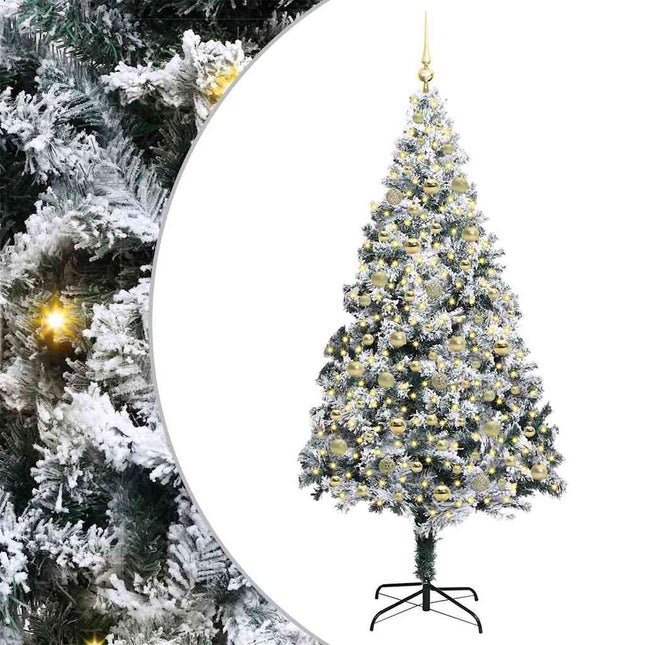 Kunstkerstboom Wit 210 Cm Pvc En Staal En Kunststof