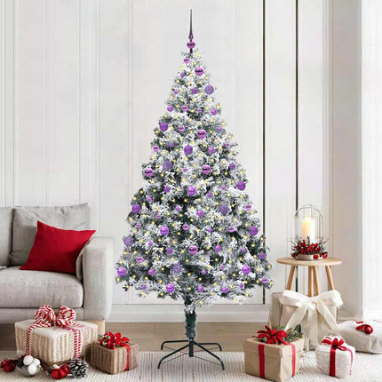 Kunstkerstboom Met 150 Led Wit 150 Cm Pvc En Staal En Kunststof