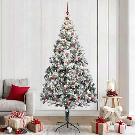 Kunstkerstboom Met 150 Led Wit 150 Cm Pvc En Staal En Kunststof