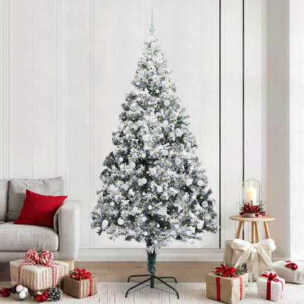 Kunstkerstboom Met 150 Led Wit 150 Cm Pvc En Staal En Kunststof