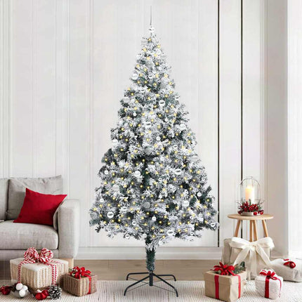 Kunstkerstboom Met 150 Led Wit 150 Cm Pvc En Staal En Kunststof