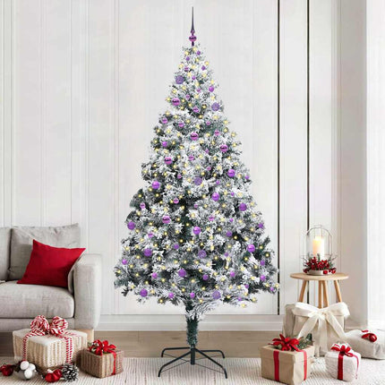 Kunstkerstboom Met 150 Led Wit 150 Cm Pvc En Staal En Kunststof