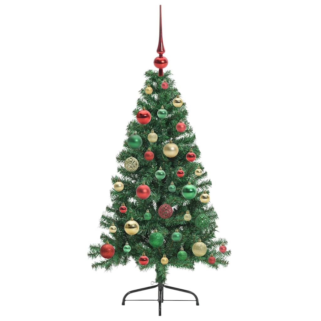 Kunstmatig Voorverlicht Kerstboom met 150 LED Groen 120 cm PVC