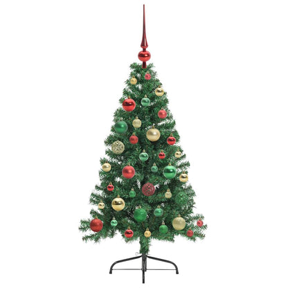 Kunstmatig Voorverlicht Kerstboom met 150 LED Groen 120 cm PVC