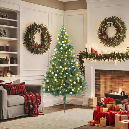 Kunstmatig Voorverlicht Kerstboom Met 150 Led Pvc