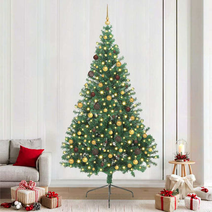 Kunstmatig Voorverlicht Kerstboom Met 150 Led Pvc