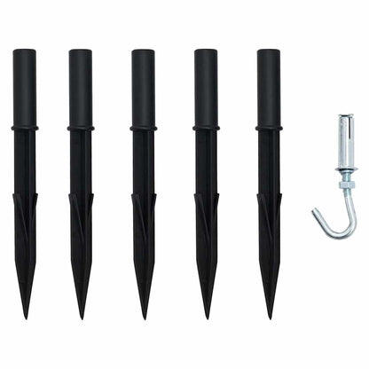 LED Kerstboom met Grondspiesjes Multikleur 182 cm Metaal