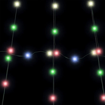 LED Kerstboom met Grondspiesjes Multikleur 182 cm Metaal